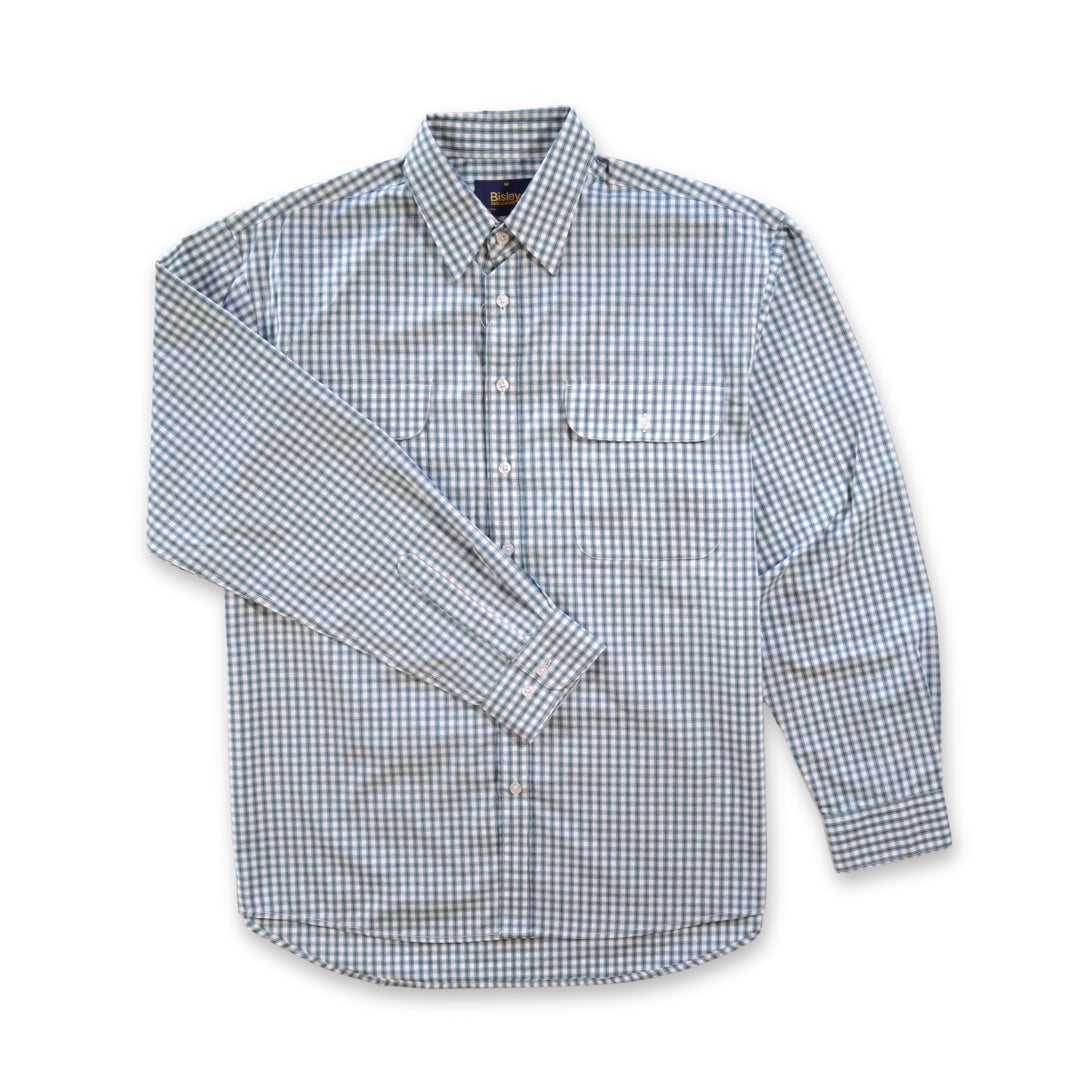 Double Pocket Check Long Sleeve Shirt