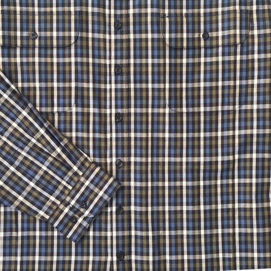 Double Pocket Check Long Sleeve Shirt