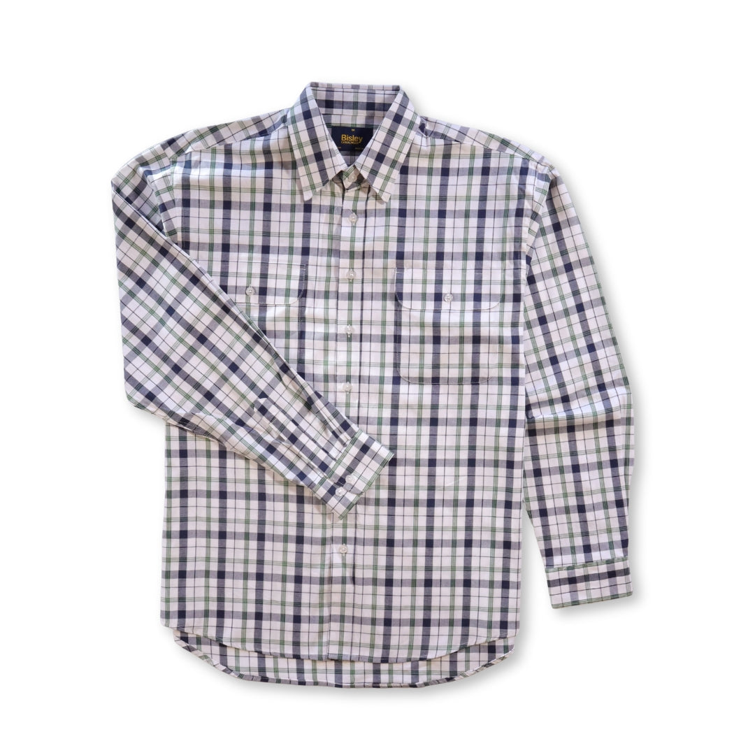 Double Pocket Check Long Sleeve Shirt S25