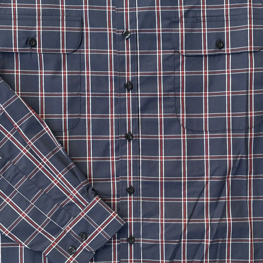 Double Pocket Check Long Sleeve Shirt W26