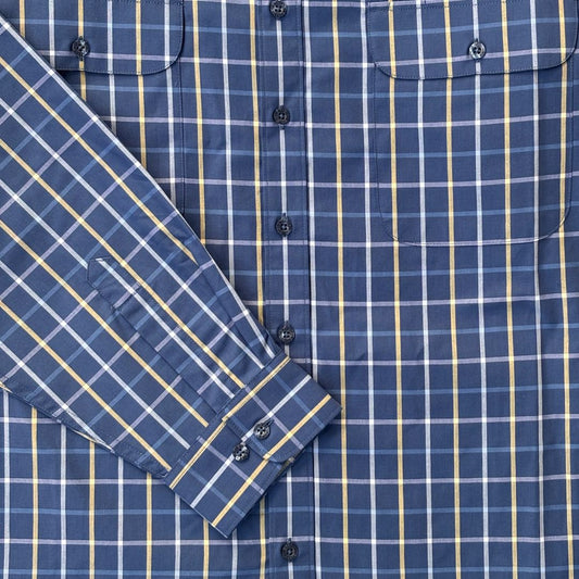 Double Pocket Check Long Sleeve Shirt W26