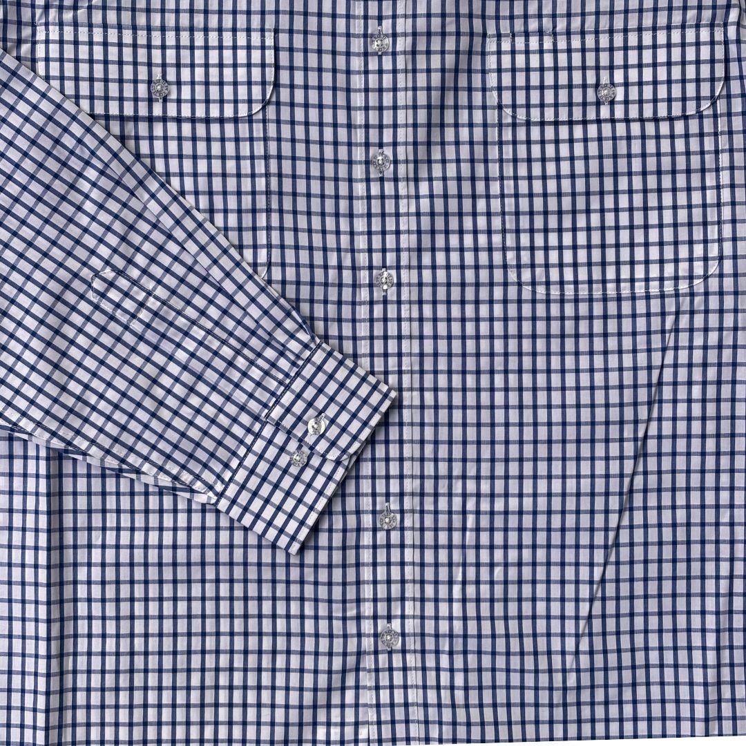 Double Pocket Check Long Sleeve Shirt W26