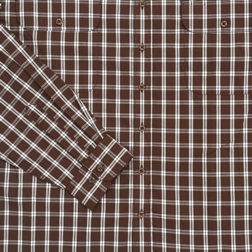 Double Pocket Check Long Sleeve Shirt W26