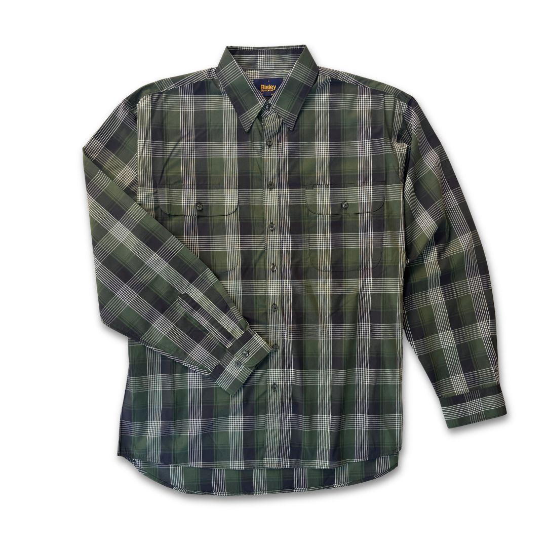 Double Pocket Check Long Sleeve Shirt W26