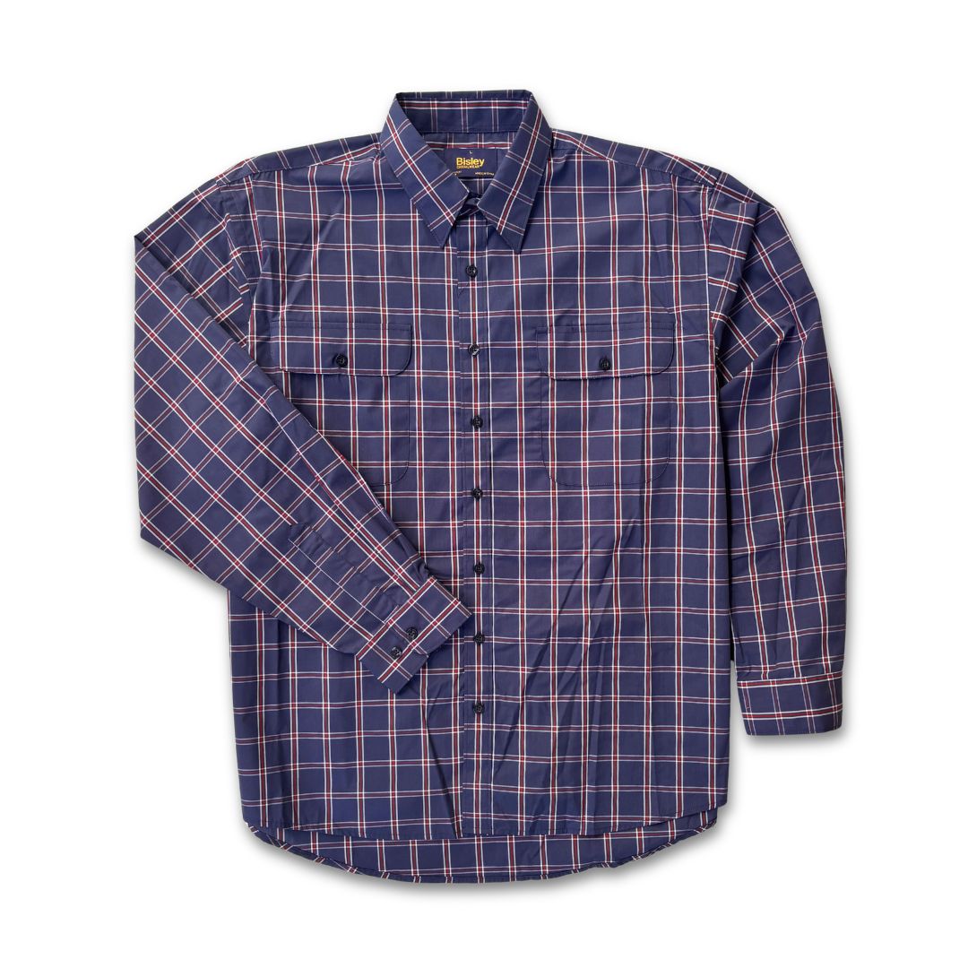 Double Pocket Check Long Sleeve Shirt W26