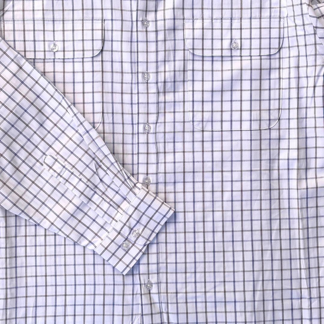 Double Pocket Check Long Sleeve Shirt W26