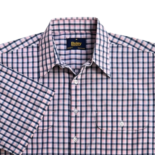 Double Pocket Check Short Sleeve Shirt S26