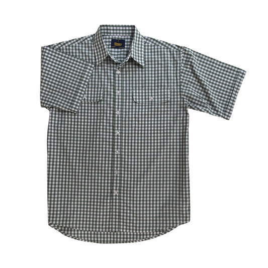 Double Pocket Check Short Sleeve Shirt S26