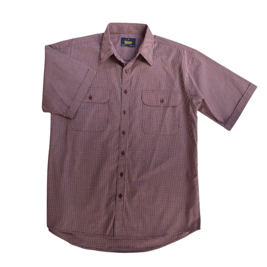 Double Pocket Check Short Sleeve Shirt S26
