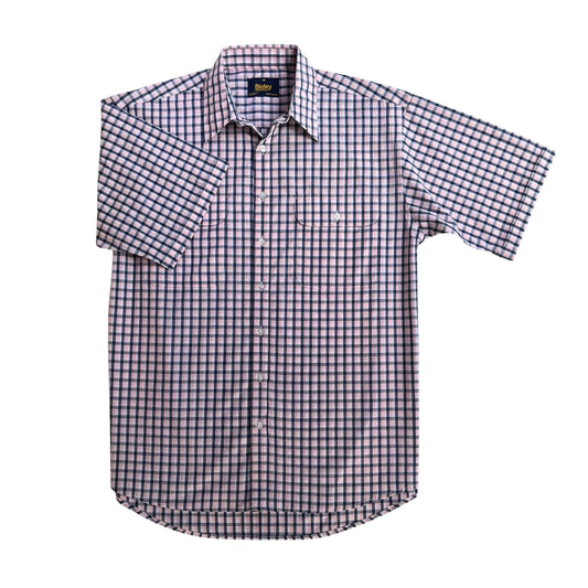 Double Pocket Check Short Sleeve Shirt S26