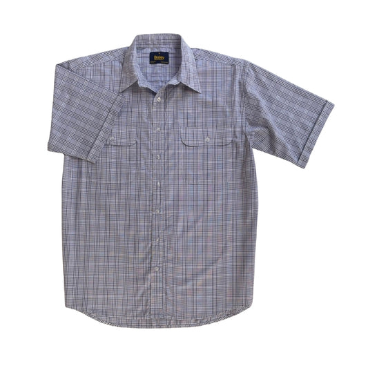 Double Pocket Check Short Sleeve Shirt S26