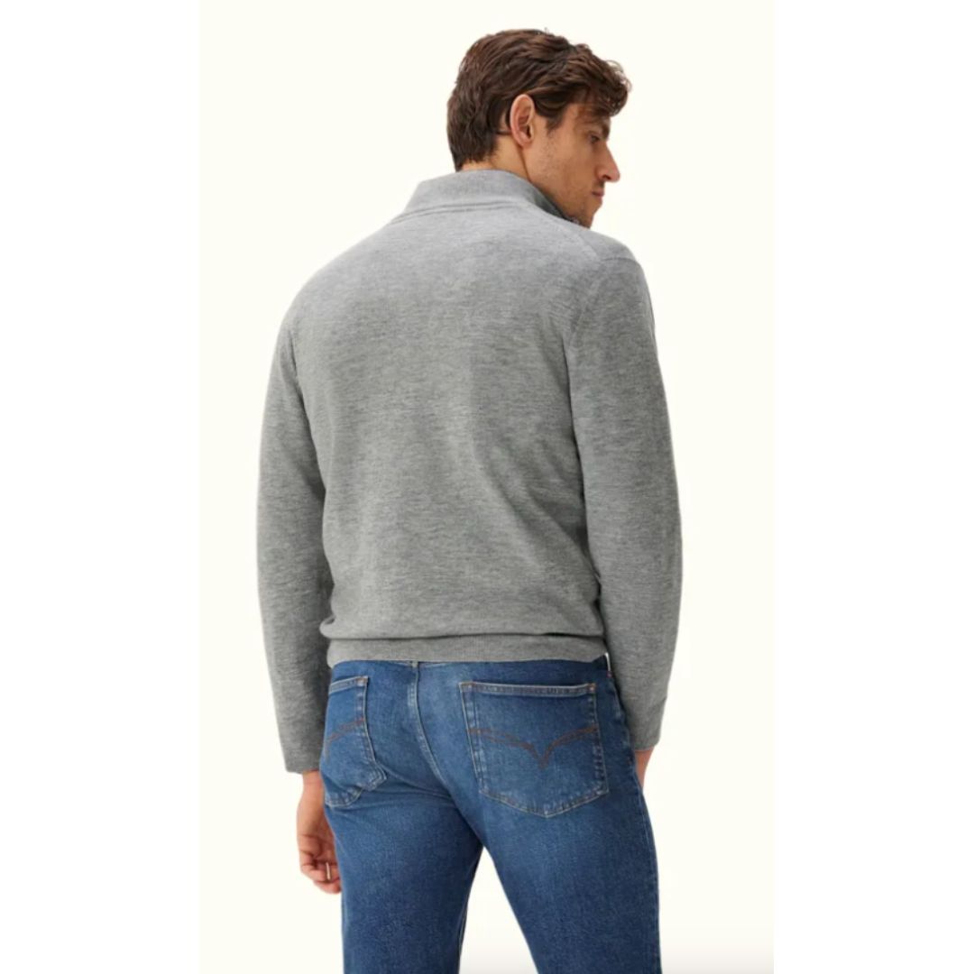 Ernest Sweater S24 - Pale Grey Pale Grey Knit by RM Williams | The Bloke Shop