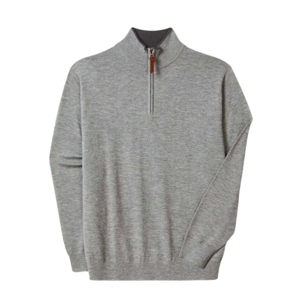 Ernest Sweater S24 - Pale Grey 3XL Pale Grey Knit by RM Williams | The Bloke Shop