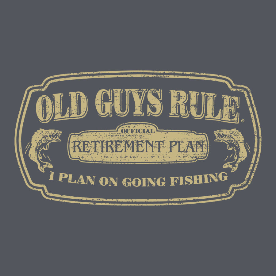 Fishing Retirement Plan T-Shirt Heather Tee SS by Old Guys Rule OGR | The Bloke Shop