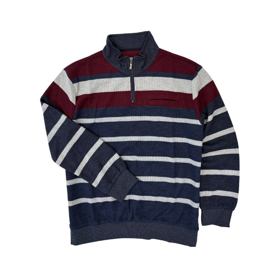 French Rib Half-Zip Fleece Jumper