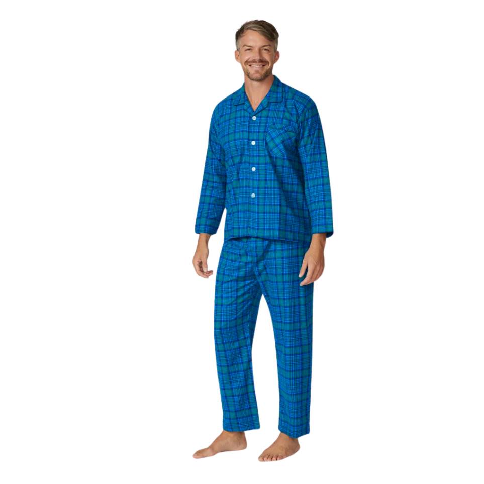 Full Length Flannelette Pyjamas Assorted Mens Sleepwear by Contare | The Bloke Shop