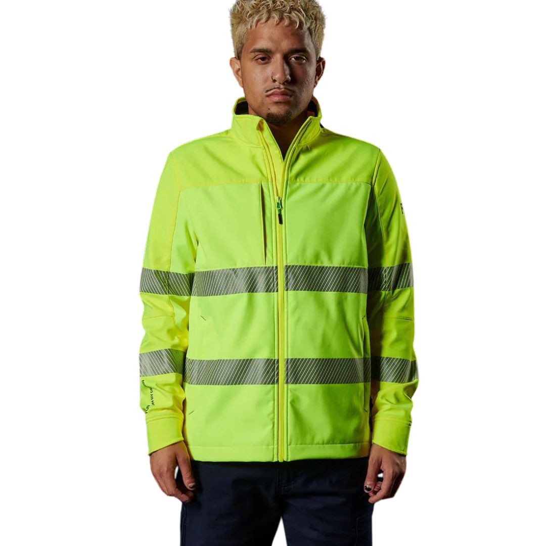 FXD WO-3T™ Hi-Vis Taped Work Jacket 3XL Yellow Workwear by FXD Workwear | The Bloke Shop