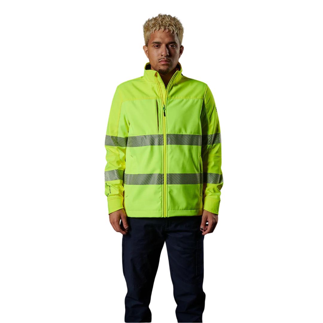 FXD WO-3T™ Hi-Vis Taped Work Jacket Yellow Workwear by FXD Workwear | The Bloke Shop