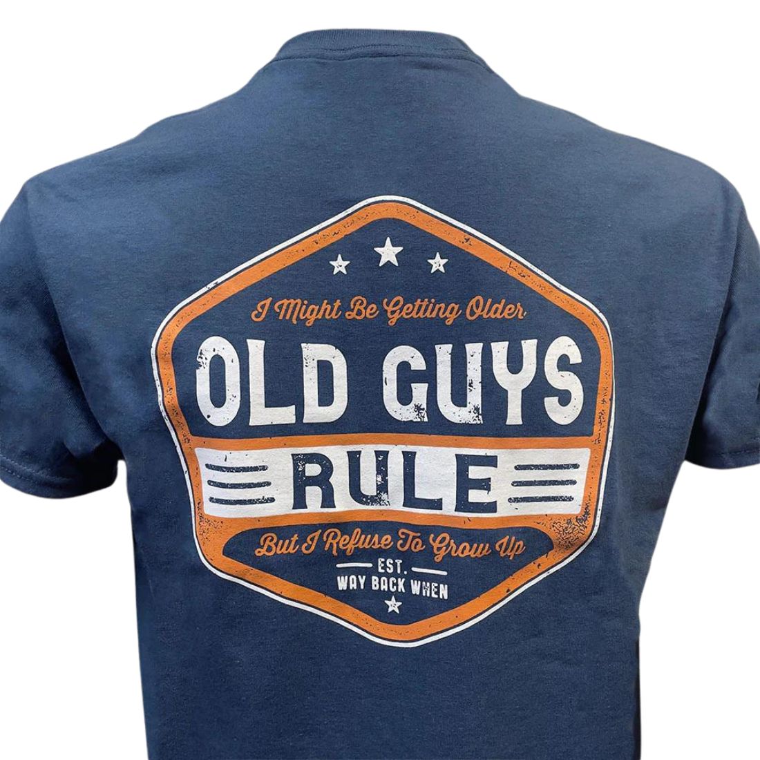 Getting Older T-Shirt Indigo Mens Tshirt by Old Guys Rule OGR | The Bloke Shop