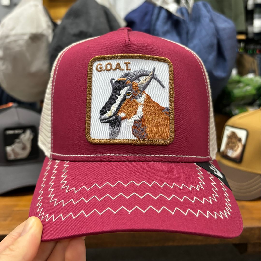 Goorin Bros Trucker Cap - The GOAT OS Red Cap by Goorin Bros | The Bloke Shop