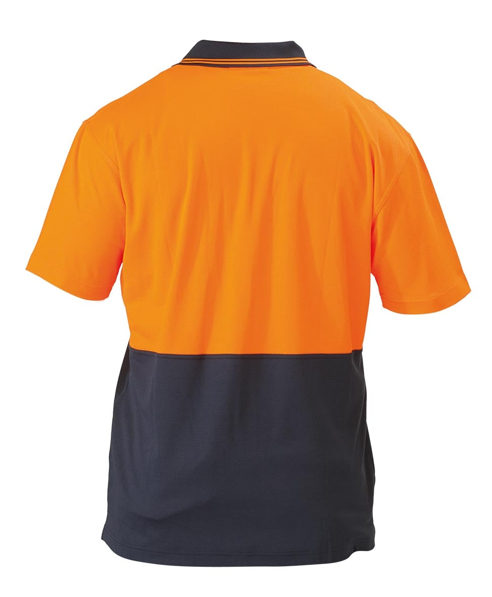 Bisley Polo Shirt - 2 Tone Hi-Vis - Short Sleeve Workwear by Bisley | The Bloke Shop