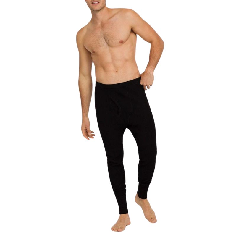 Holeproof Aircel Thermal Long Johns L Black Mens Underwear by Holeproof | The Bloke Shop