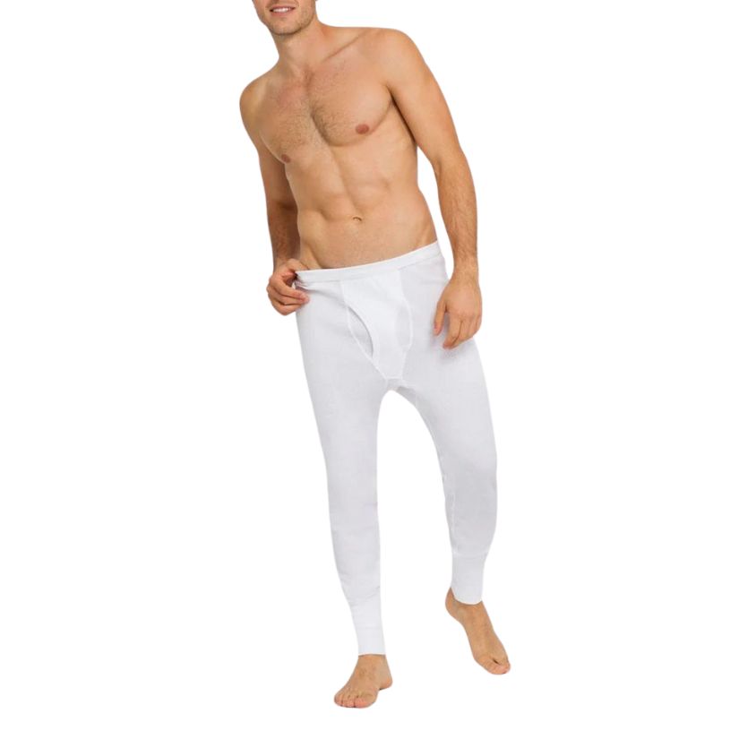 Holeproof Aircel Thermal Long Johns L White Mens Underwear by Holeproof | The Bloke Shop