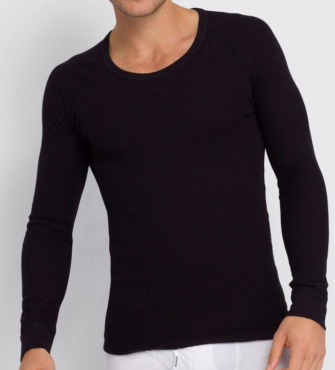 Holeproof Aircel Thermal Long Sleeve T-Shirt S Black Mens Underwear by Holeproof | The Bloke Shop