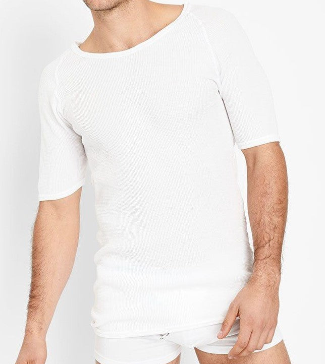 Holeproof Aircel Thermal Short Sleeve T-Shirt S White Mens Underwear by Holeproof | The Bloke Shop