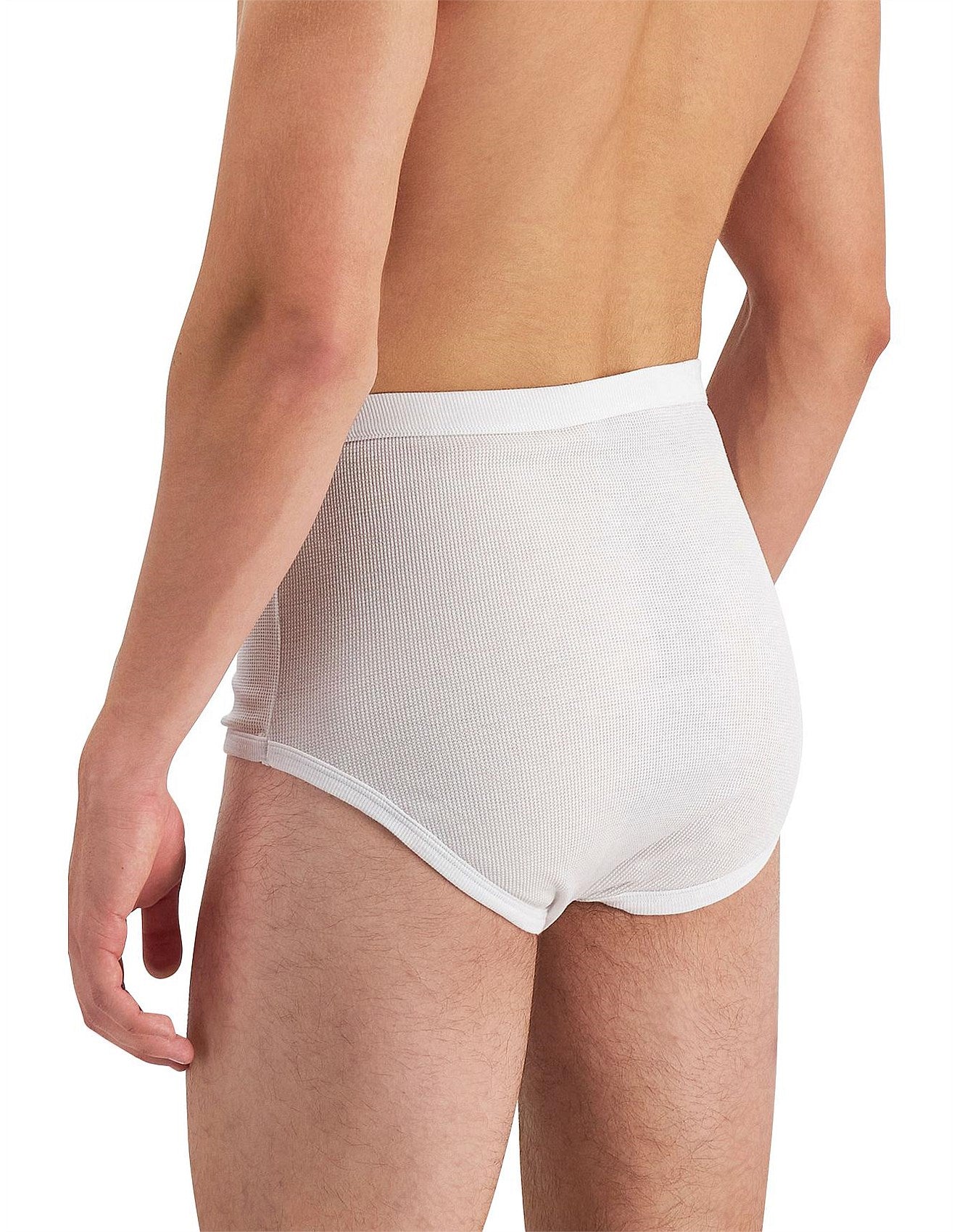 Holeproof All Seasons Brief White Mens Underwear by Holeproof | The Bloke Shop