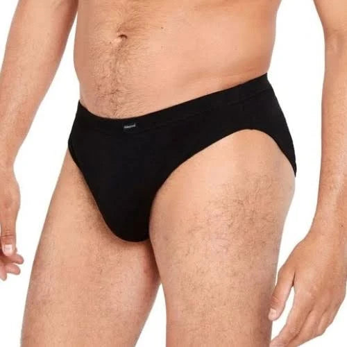 Holeproof Cotton Rib Brief Black Mens Underwear by Holeproof | The Bloke Shop