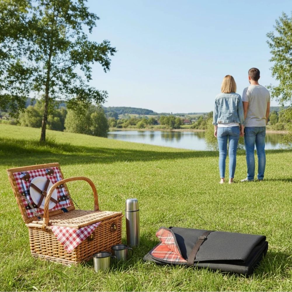 Jacaru Oilskin Picnic Blanket