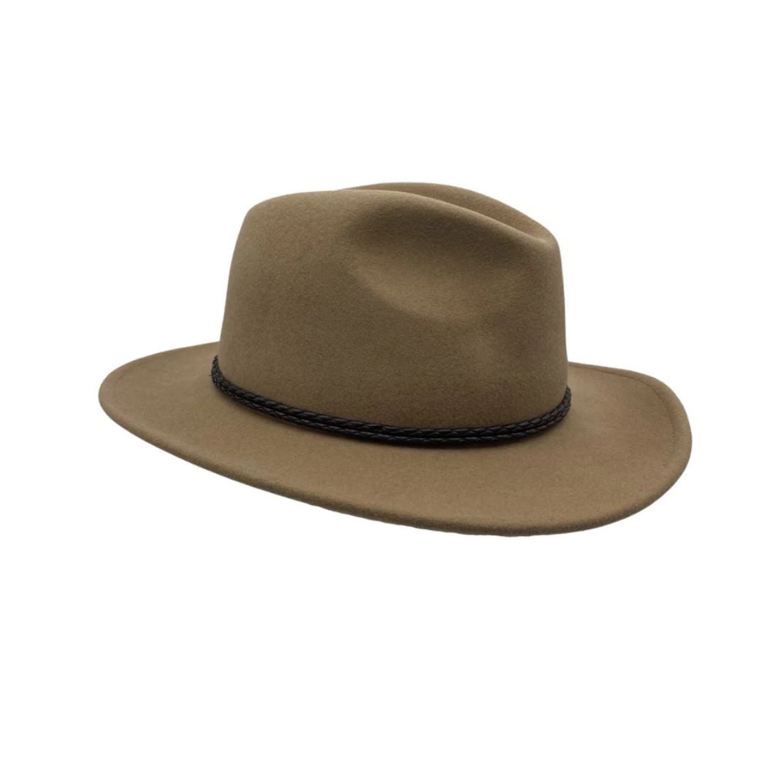 Jacaru Outback Fedora Hat L Caramel Hat by Jacaru Hats | The Bloke Shop