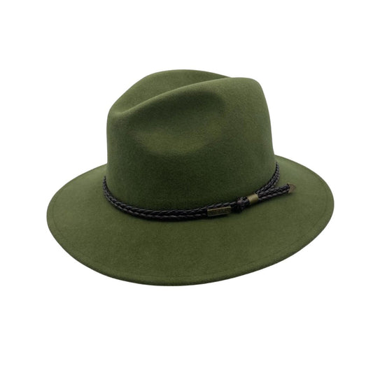 Jacaru Outback Fedora Hat L Chive Green Hat by Jacaru Hats | The Bloke Shop