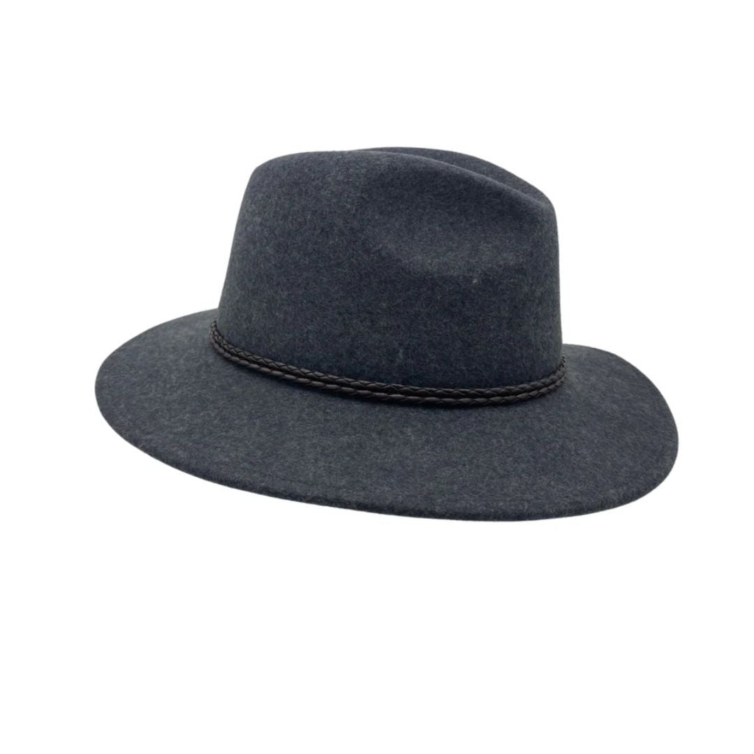 Jacaru Outback Fedora Hat L Dark Grey Hat by Jacaru Hats | The Bloke Shop