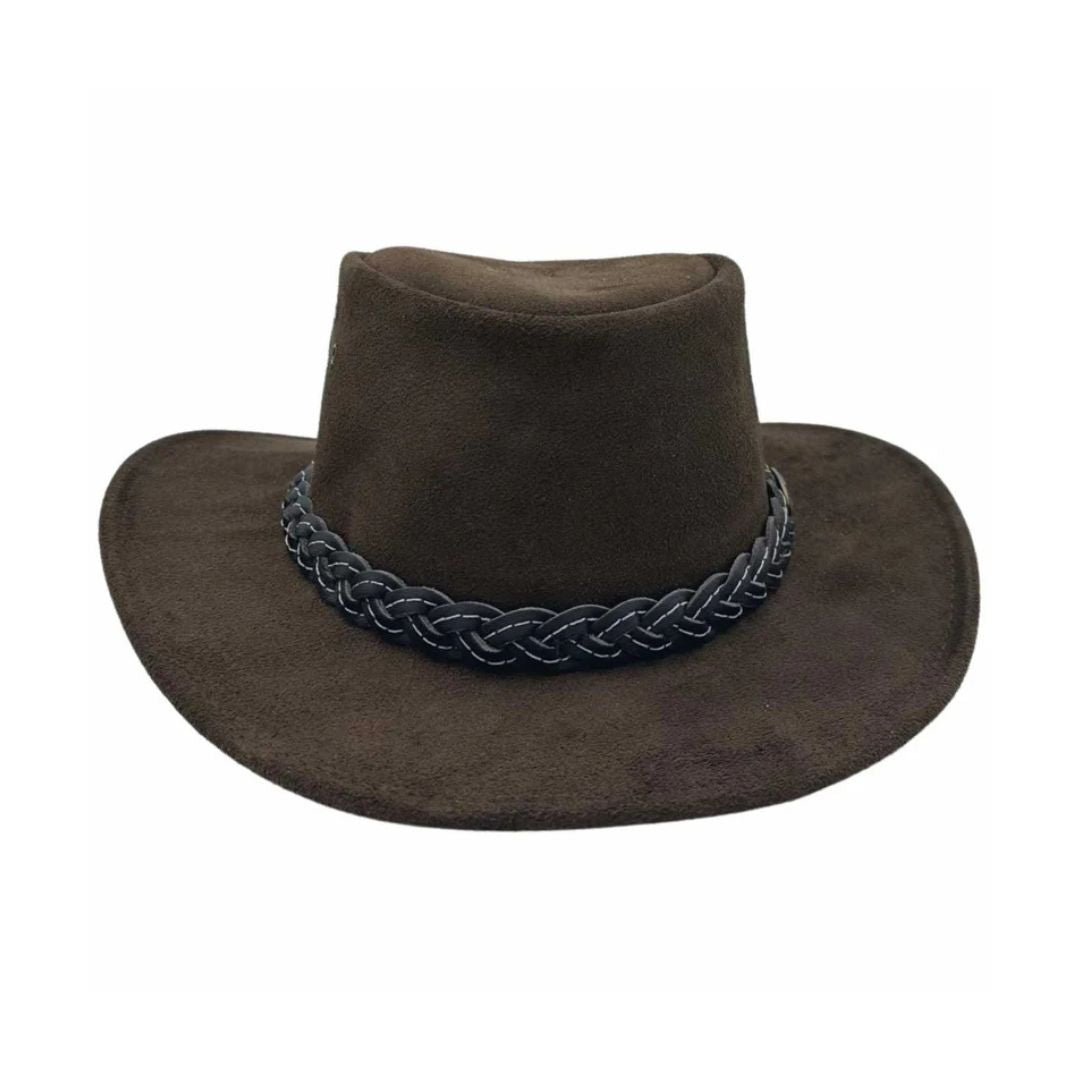 Jacaru Wallaroo Suede Hat Brown Hat by Jacaru Hats | The Bloke Shop