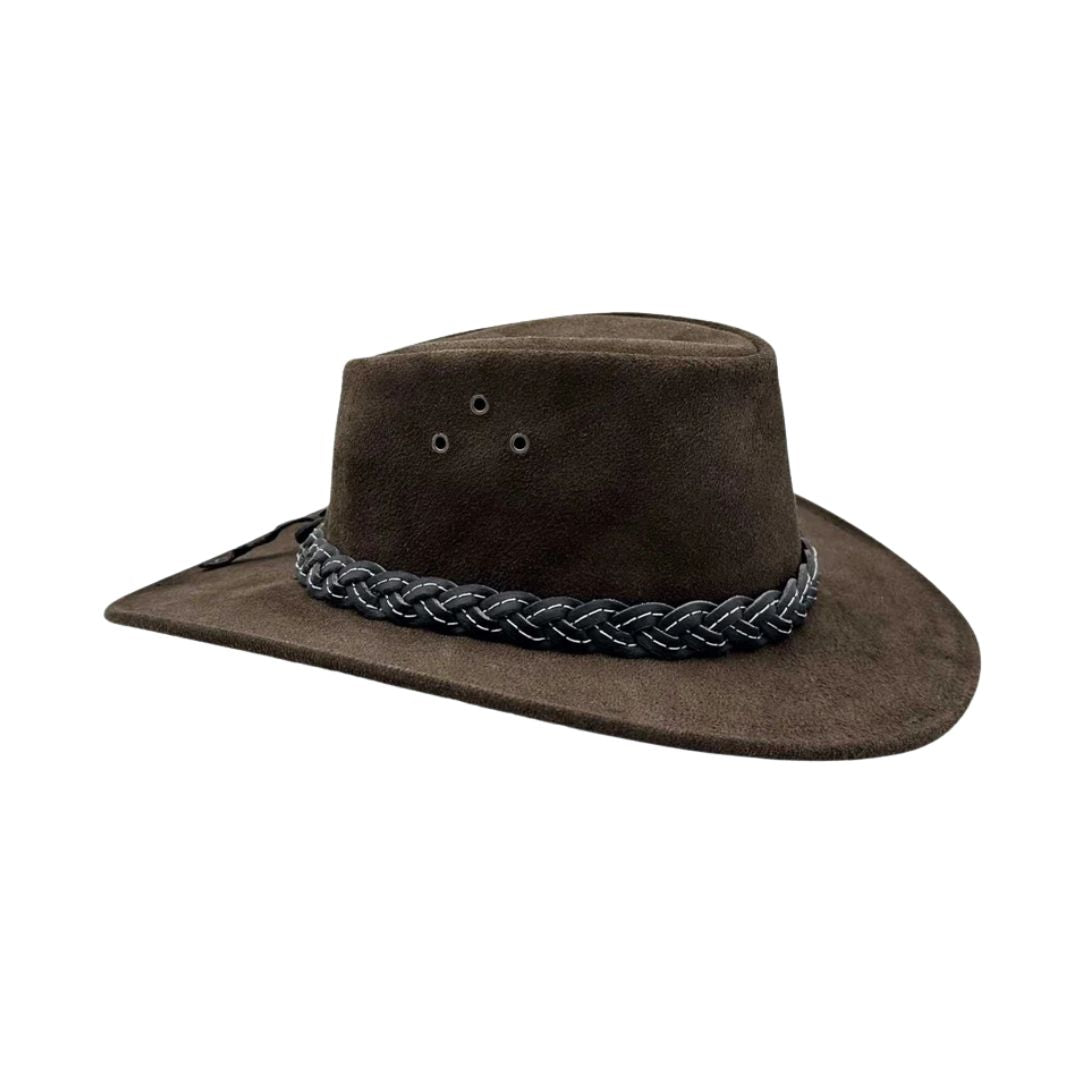 Jacaru Wallaroo Suede Hat Brown Hat by Jacaru Hats | The Bloke Shop