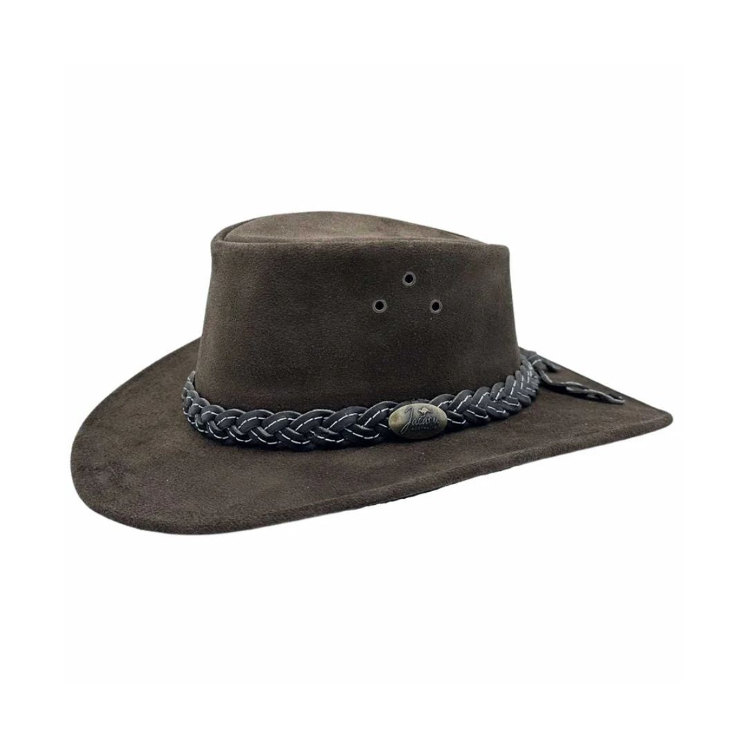 Jacaru Wallaroo Suede Hat L Brown Hat by Jacaru Hats | The Bloke Shop