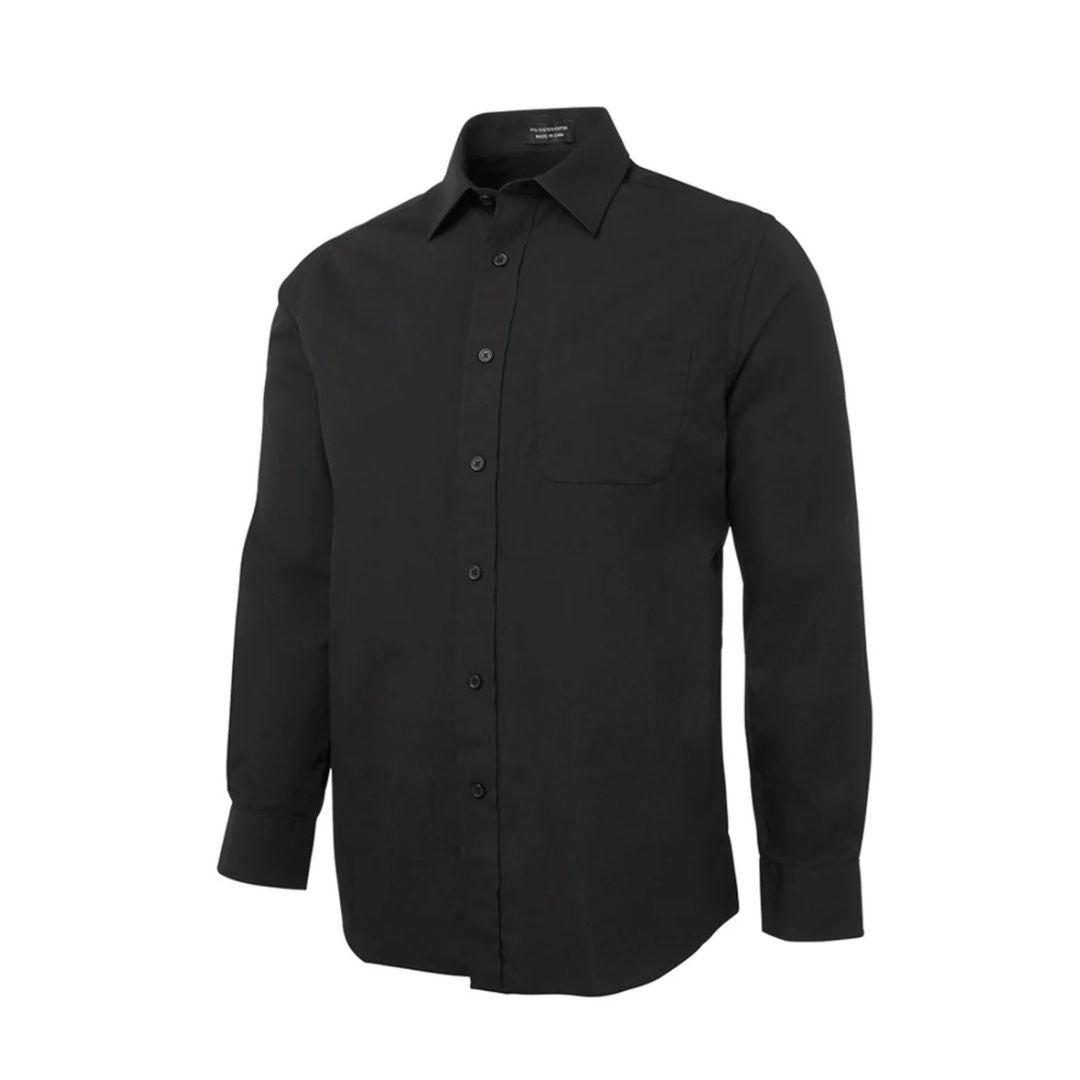 JBs Classic Poplin Long Sleeve Shirt S Black Shirt LS by JBs Wear | The Bloke Shop