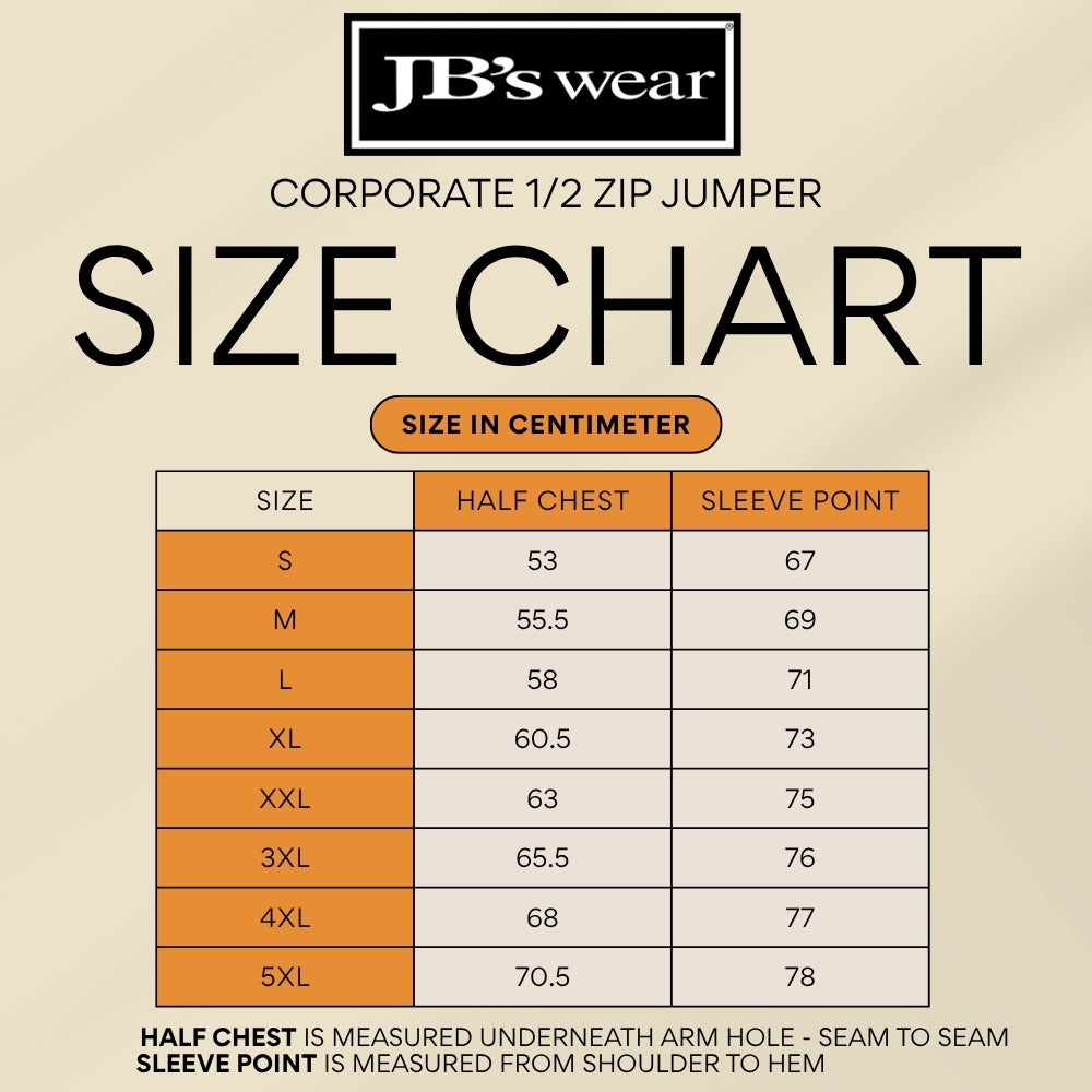 JBs Corporate Half-Zip Jumper