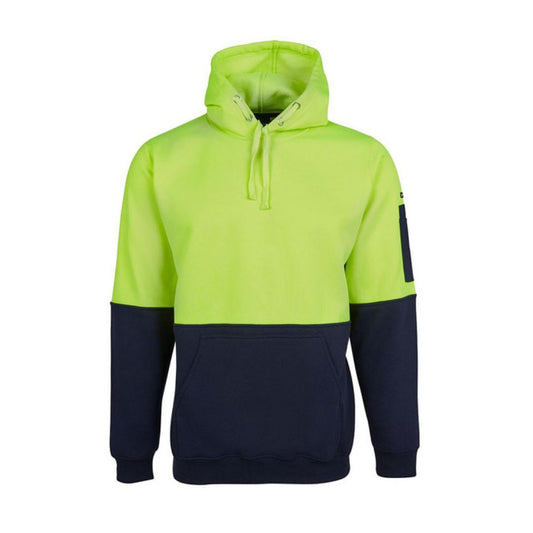 JBs Hi Vis Hoodie 3XL Lime/Navy Workwear by JBs Wear | The Bloke Shop