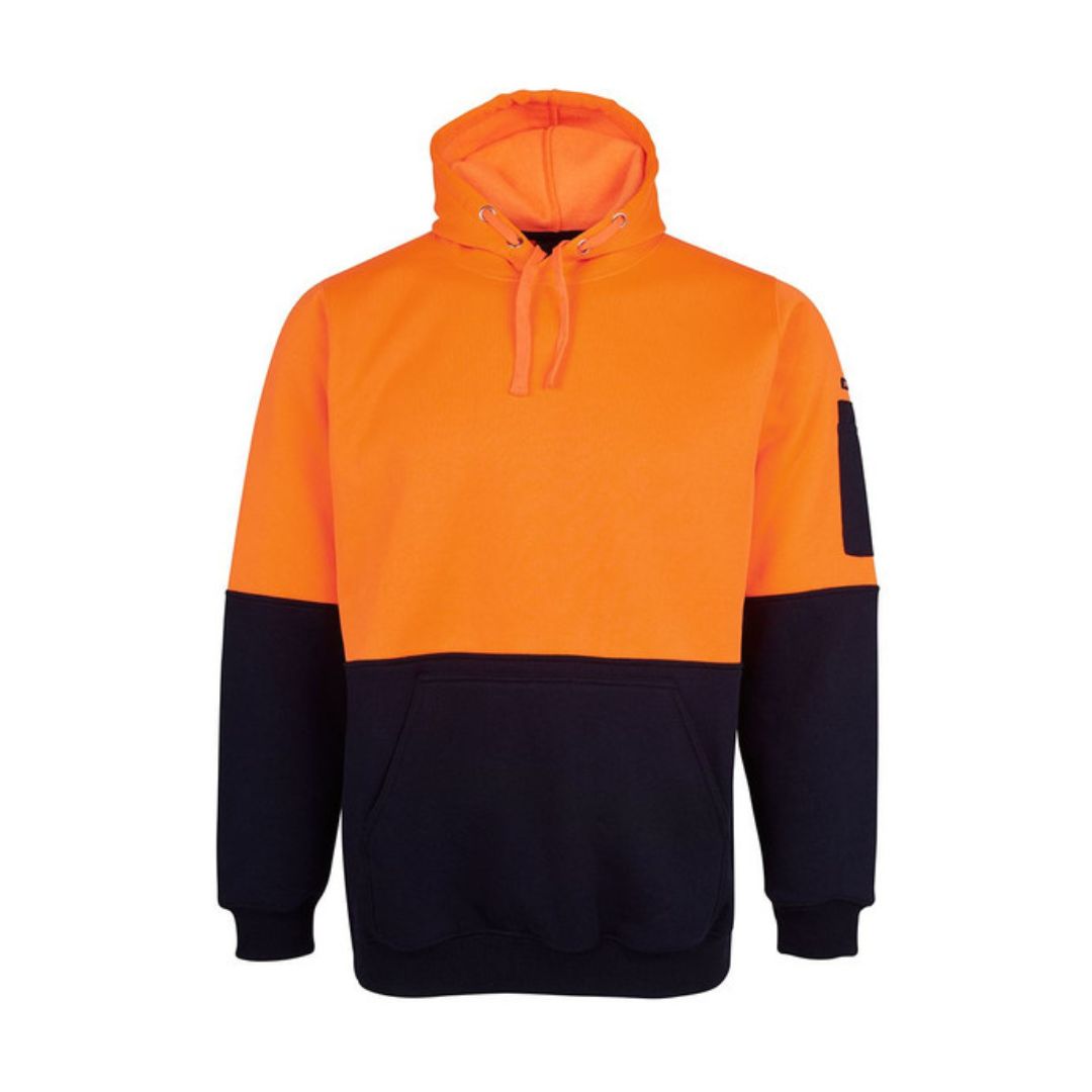 JBs Hi Vis Hoodie 3XL Orange/Navy Workwear by JBs Wear | The Bloke Shop