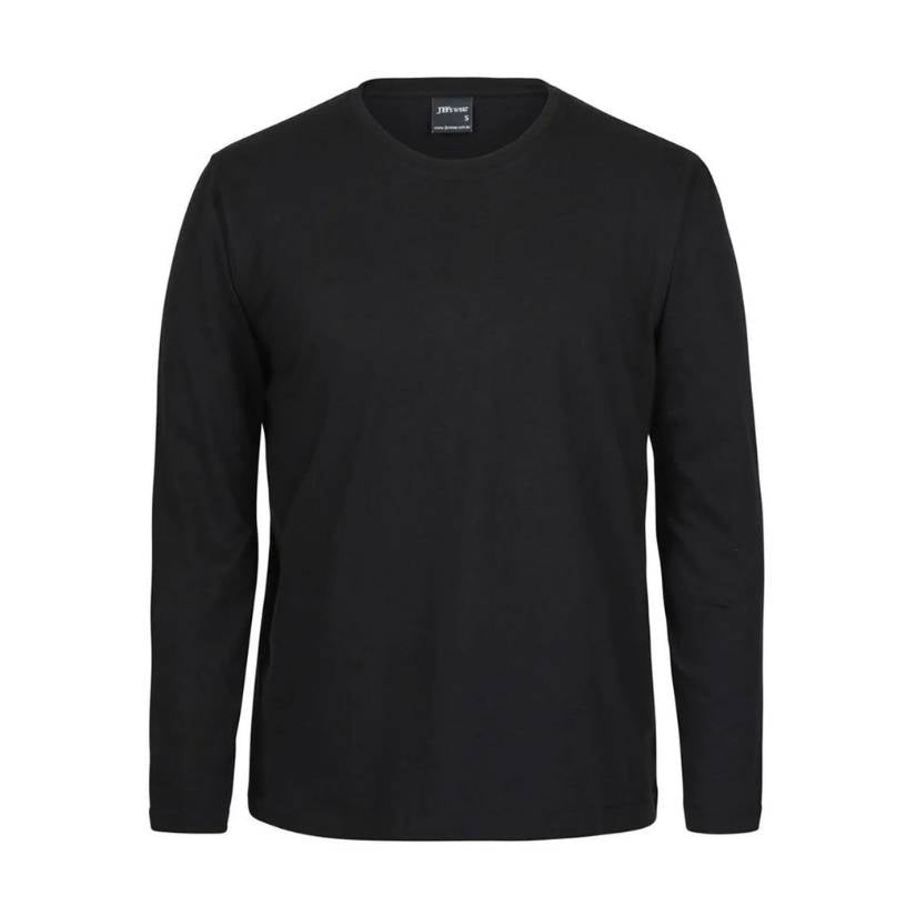 JBs Long Sleeve T Shirt No Cuff 3XL Black Mens Tshirt by JBs Wear | The Bloke Shop