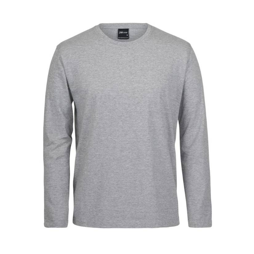 JBs Long Sleeve T Shirt No Cuff XL Grey Marle Mens Tshirt by JBs Wear | The Bloke Shop