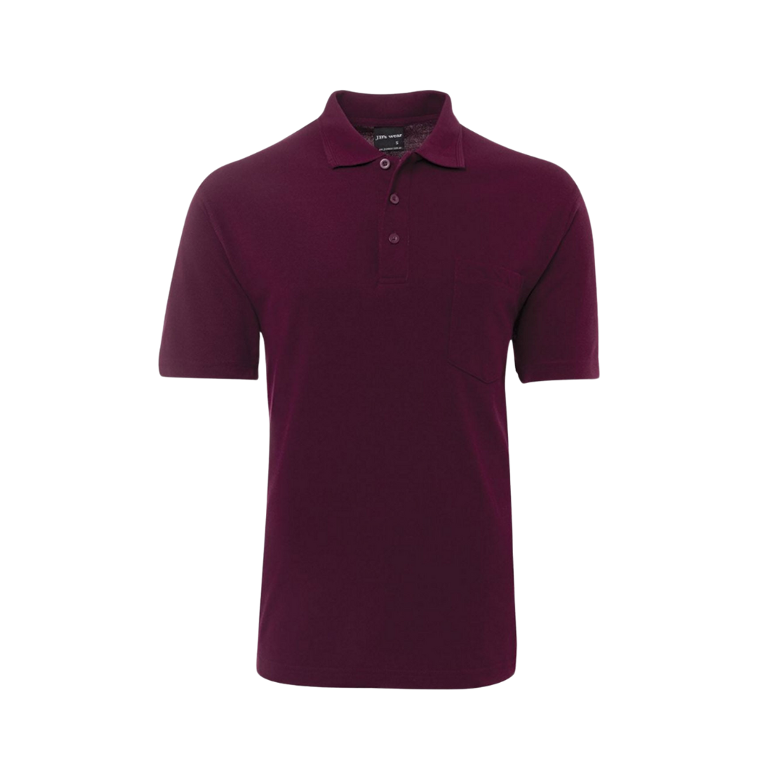 JBs Pocket Polo - Short Sleeve - LOADS OF COLOURS! M Maroon Mens Polo by JBs Wear | The Bloke Shop