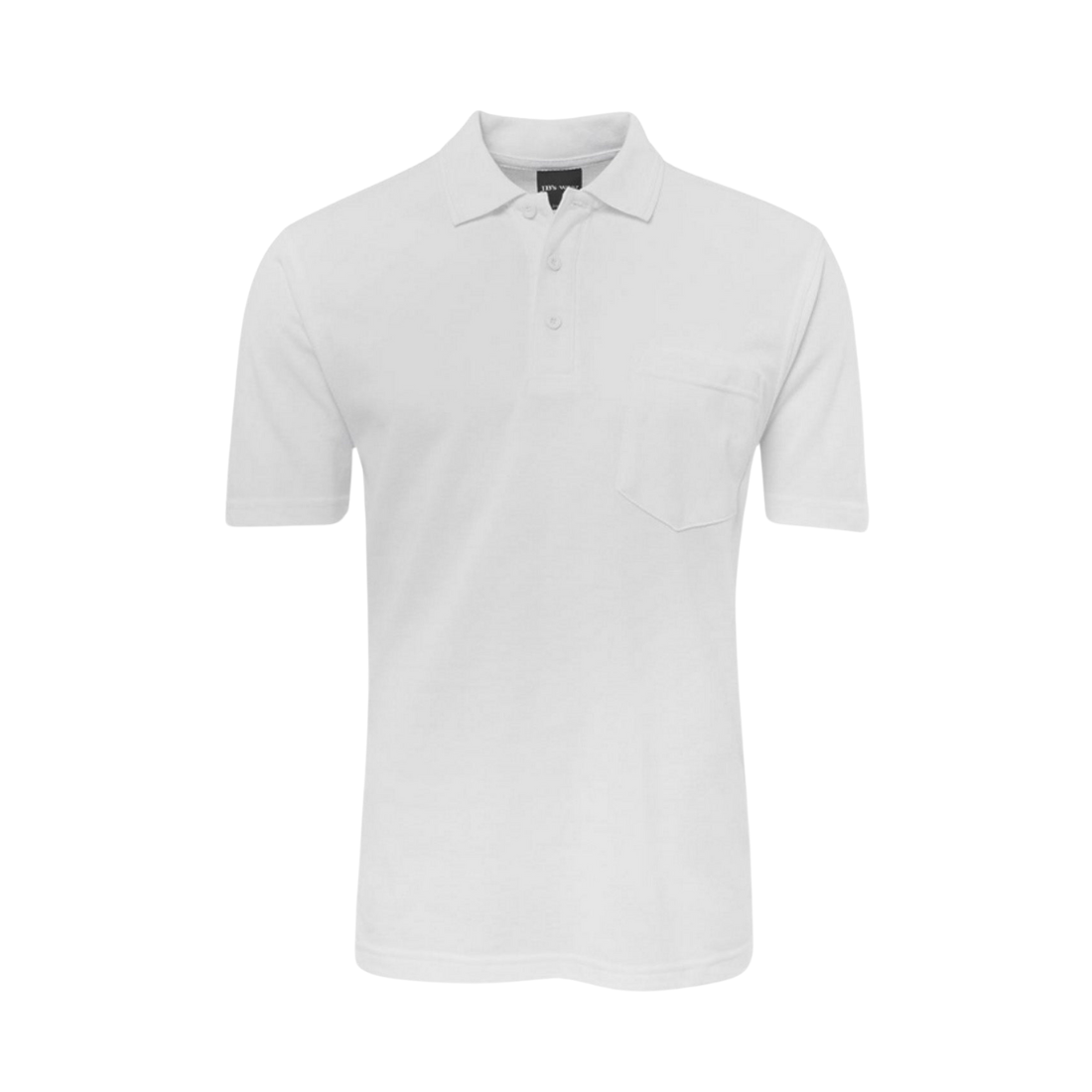 JBs Pocket Polo - Short Sleeve - LOADS OF COLOURS! M White Mens Polo by JBs Wear | The Bloke Shop