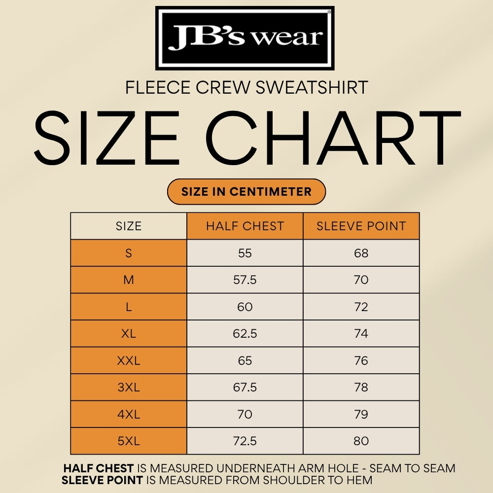 JBs Poly/Cotton Fleece Crew Sweater