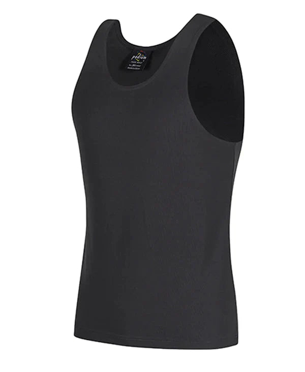 JBs Singlet Plain Black Menswear Mature Stock Service by JBs Wear | The Bloke Shop