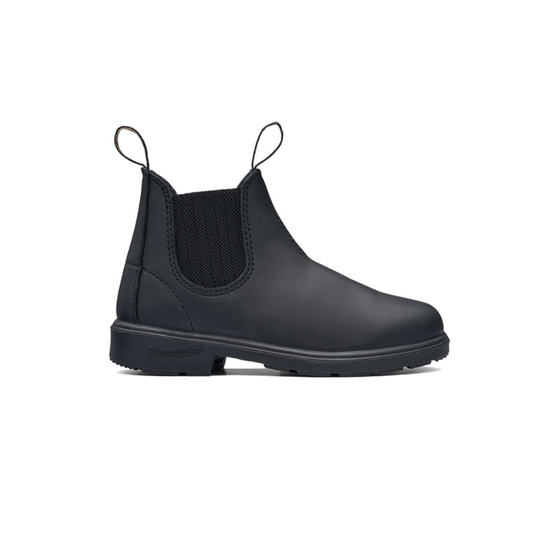 Kids Blundstone 631 Pull-On Boot Black 1 Black Workboots by Blundstone | The Bloke Shop