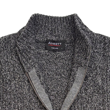 Knit Full Zip Pure Wool